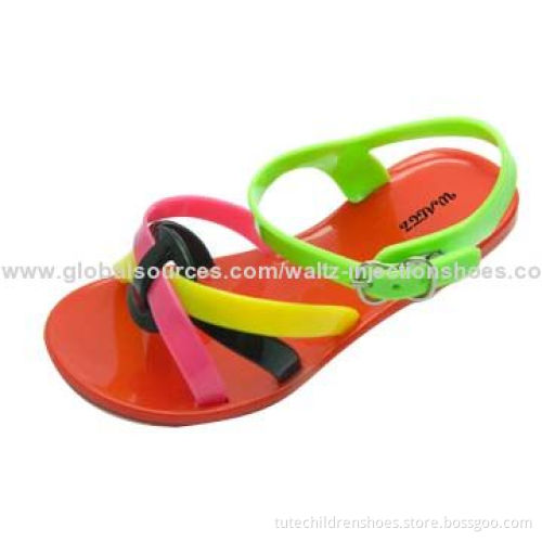 PVC jelly kid's sandal, various colors, OEM orders acceptable